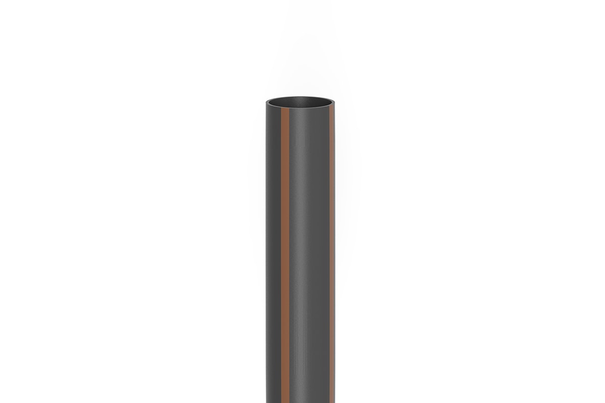 Tube perforé inox / Ø63mm / longueur 450mm